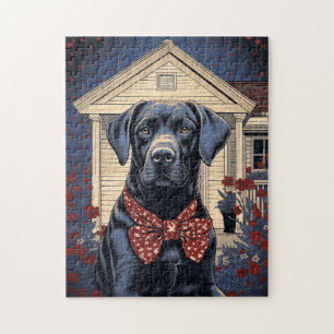 Black labrador jigsaw puzzle