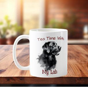 Black Labrador Keepsake Personalise Coffee Mug