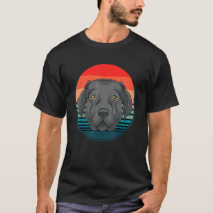Black Labrador  Pet Animal Dog Owner Retro Black L T-Shirt