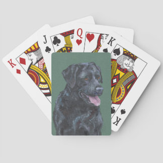 Black Labrador Playing Cards