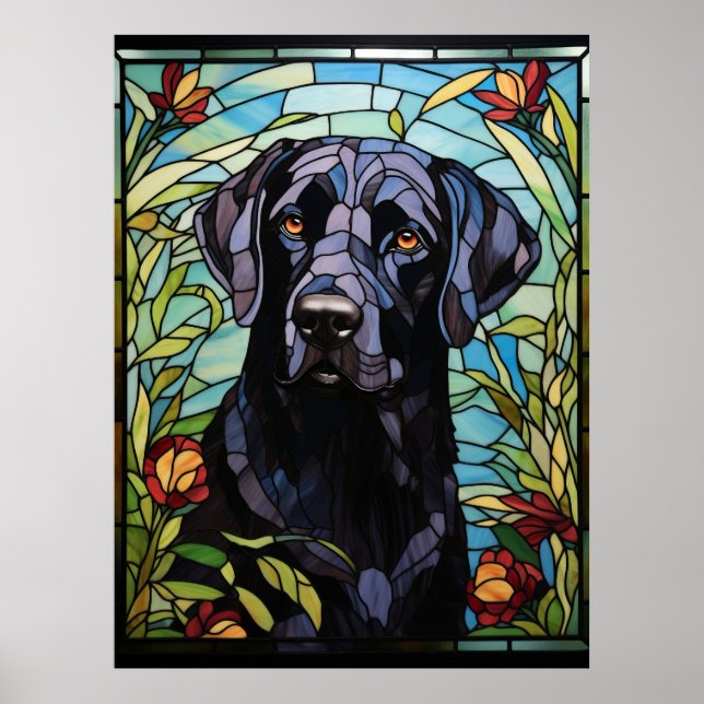 Black Labrador Poster (Front)