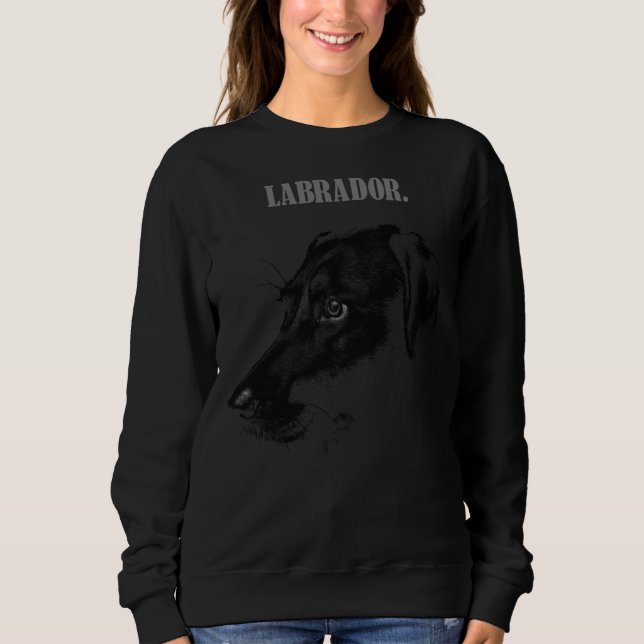Black Labrador Premium Sweatshirt (Front)
