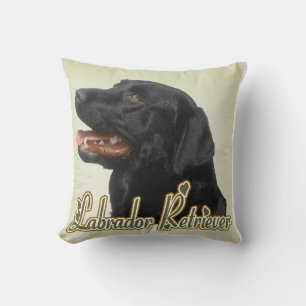 Black Labrador Retriever Art Gifts Cushion
