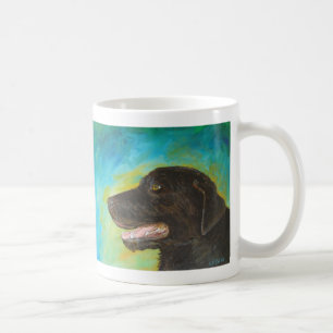 Black Labrador Retriever Art Painting Mug