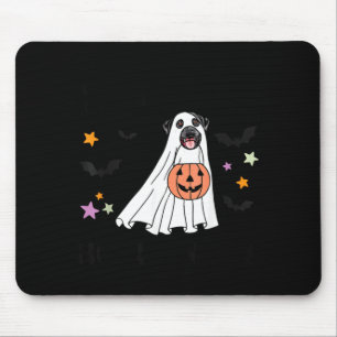 Black Labrador Retriever Boo Dog Costume Happy Mouse Pad