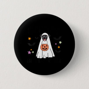 Black Labrador Retriever Boo Ghost Dog Lover Happy 6 Cm Round Badge
