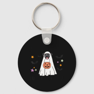 Black Labrador Retriever Boo Ghost Dog Lover Happy Key Ring