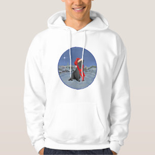 Black Labrador Retriever Christmas Hoodie