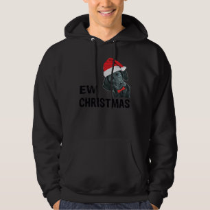 Black Labrador Retriever Dog Christmas Hoodie