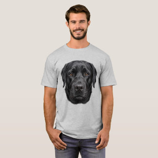 Black Labrador Retriever Dog Face T-Shirt | Realis