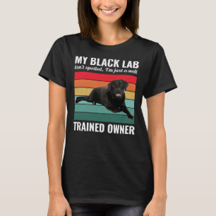 Black Labrador Retriever Dog Lab Owner Trainer Vin T-Shirt