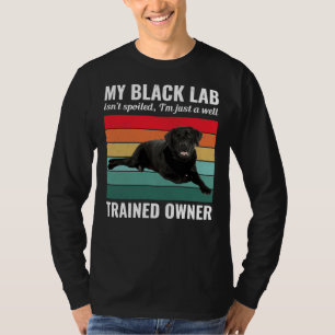 Black Labrador Retriever Dog Lab Owner Trainer Vin T-Shirt