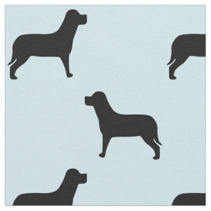 Black Labrador Retriever Dog Pattern Fabric