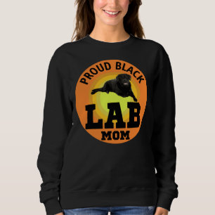Black Labrador Retriever Dog Pet Lab Animal Mum Sweatshirt