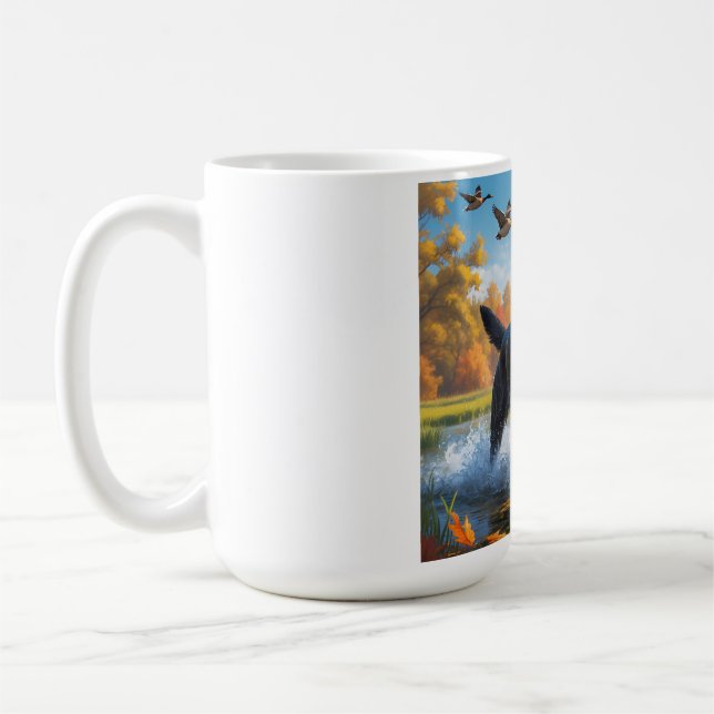 Black Labrador Retriever Elegant Breed Coffee Mug (Left)