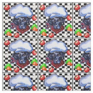 Black Labrador Retriever Fabric