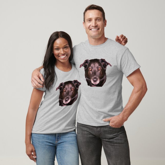 Black Labrador Retriever Face Dog  T-Shirt (Unisex)