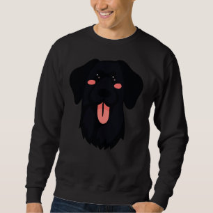 Black Labrador Retriever Face Sweatshirt
