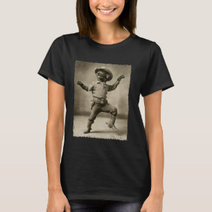 Black Labrador Retriever Funny Dog Cowboy T-Shirt
