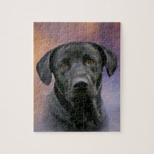 Black Labrador Retriever Jigsaw Puzzle