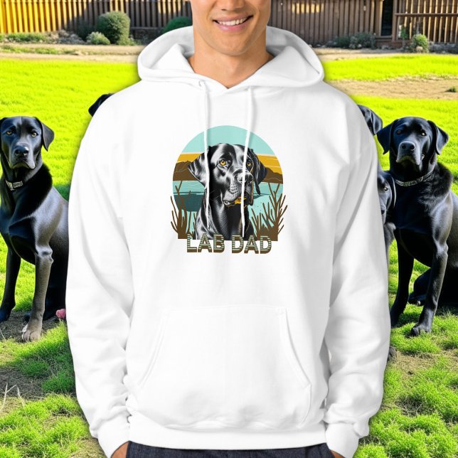 Black Labrador Retriever | Lab Dad Hoodie (Creator Uploaded)