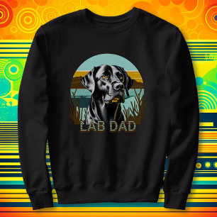 Black Labrador Retriever Lab Dad Sweatshirt
