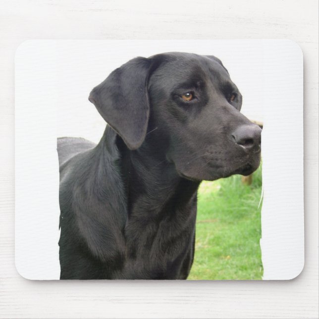 Black Labrador Retriever Mouse Pad (Front)