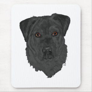 Black Labrador Retriever Mouse Pad