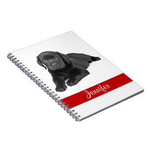 Black Labrador Retriever Personalised Notebook