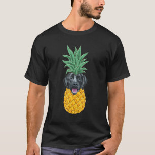 Black Labrador Retriever Pineapple Dog T-Shirt