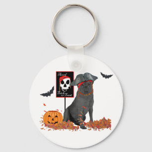 Black Labrador Retriever Pirate Key Ring