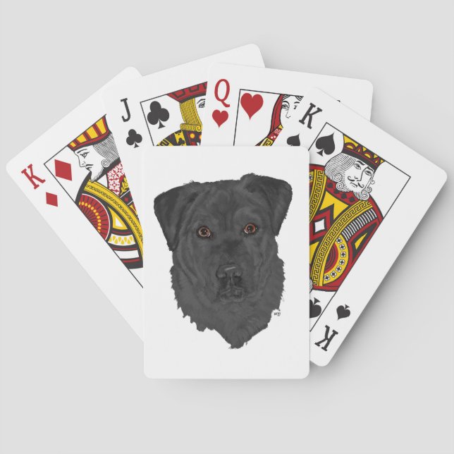 Black Labrador Retriever Playing Cards (Back)