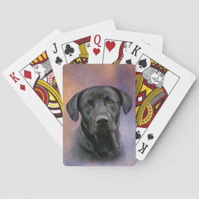Black Labrador Retriever Playing Cards (Back)