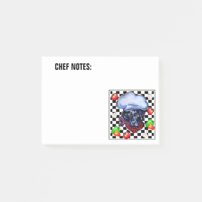 Black Labrador Retriever Post-it Notes (Front)