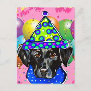 Black Labrador Retriever Postcard
