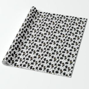 Black Labrador Retriever Puppies Wrapping Paper