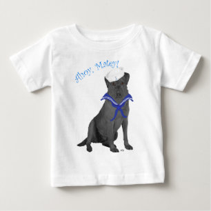 Black Labrador Retriever Sailor Baby T-Shirt