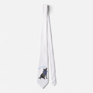 Black Labrador Retriever Sailor Tie