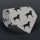 Black Labrador Retriever Silhouettes Pattern Grey Tie<br><div class="desc">This original Black Labrador Retrievers pattern neck tie makes a great gift for dog dads! Available in a variety of colours, this cool tie makes a statement for anyone who loves Black Labs. An awesome gift for the guy who wears a tie for business, or for special events like holiday...</div>