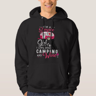 Black Labrador Retriever Simple Girl I Love Dogs C Hoodie