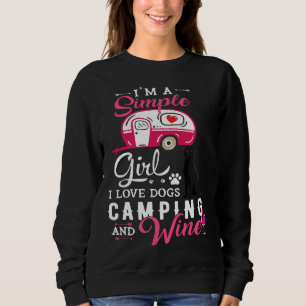 Black Labrador Retriever Simple Girl I Love Dogs C Sweatshirt