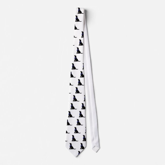 Black Labrador Retriever Tie (Front)