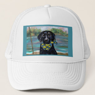 Black  Labrador Retriever Trucker Hat