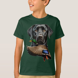 Black Labrador Shirt for Kids, Mallard Shirt