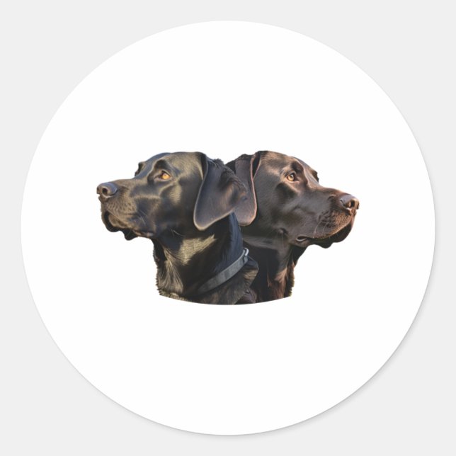 Black Labrador stickers (Front)