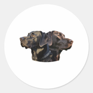 Black Labrador stickers