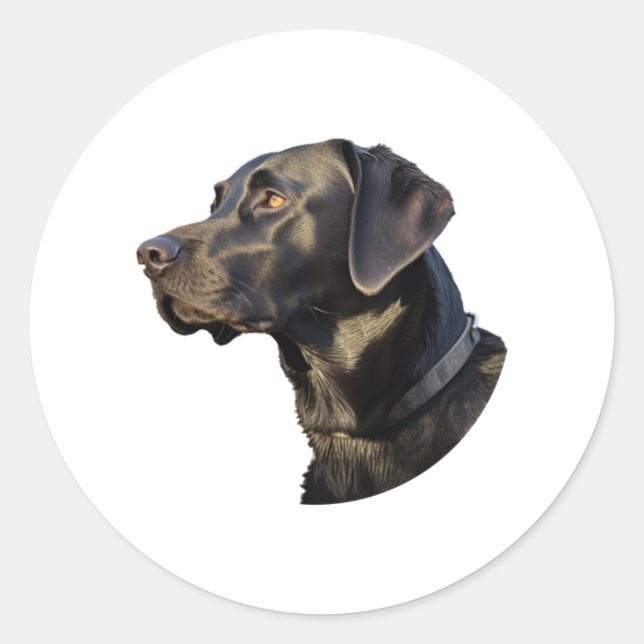 Black Labrador stickers 1 (Front)