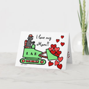 Black Labrador Stole Your Heart Mother's Day Card