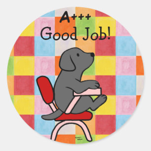 Black Labrador Student 1 Reward Stickers