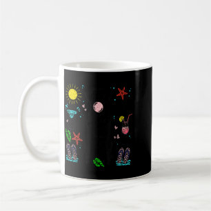 Black Labrador Summer Vibes Beach Sungles Coffee Mug